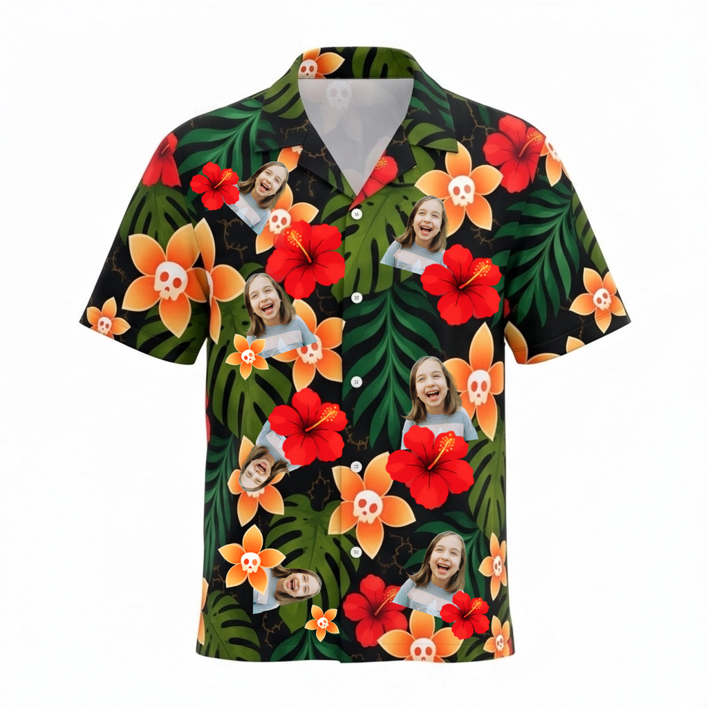 Personalized Face Transylvania Summer Vacation Custom Hawaiian Shirt