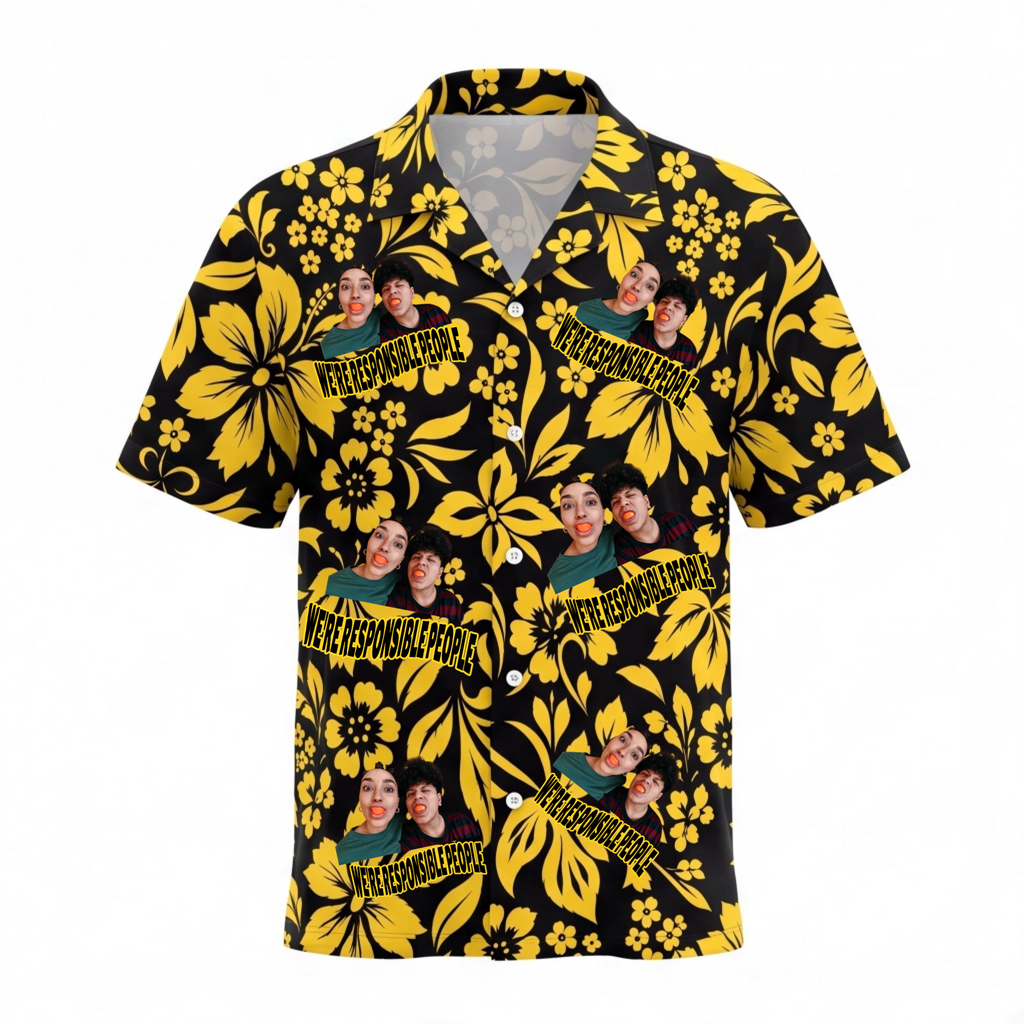 Personalized Face Johnny Deep In Fear And Loathing In Las Vegas Custom Hawaiian Shirt