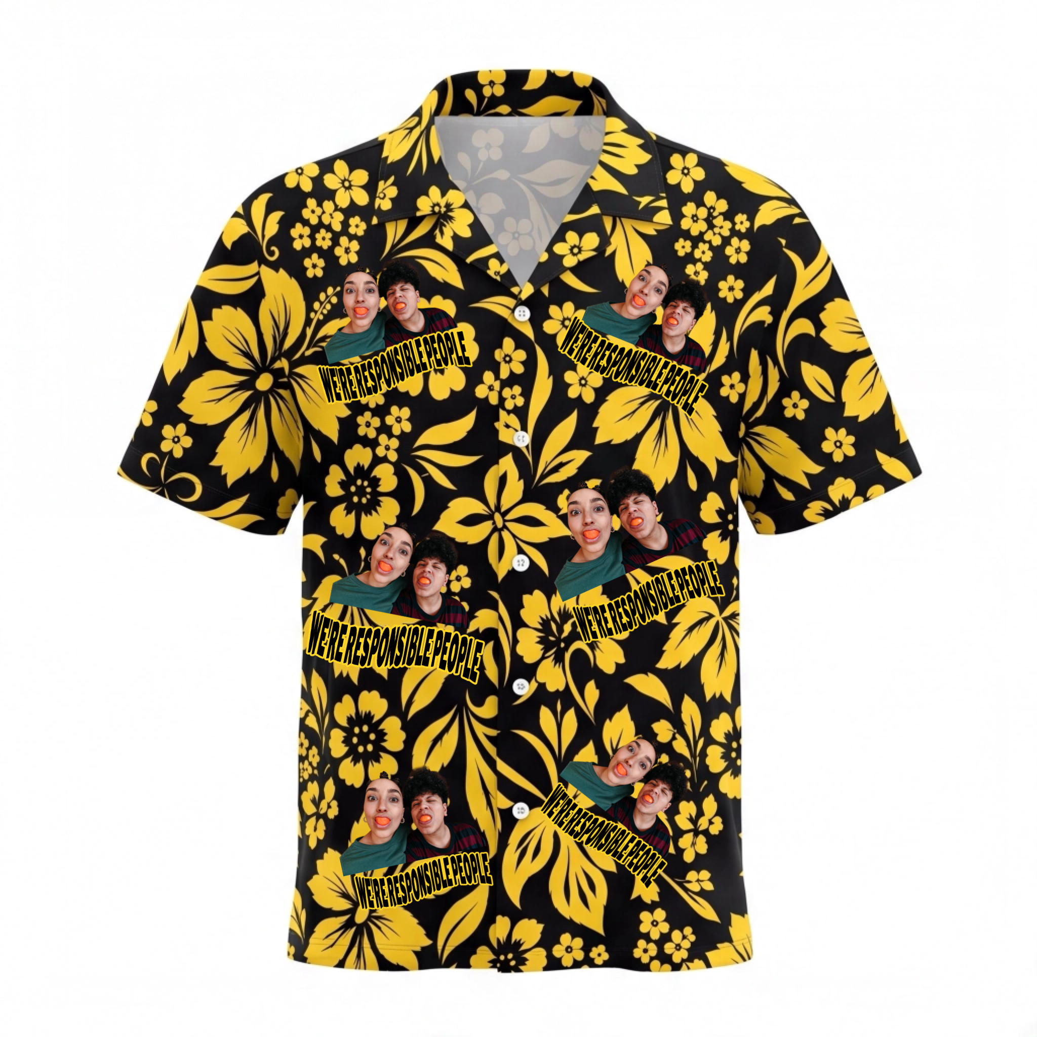 Personalized Face Johnny Deep In Fear And Loathing In Las Vegas Custom Hawaiian Shirt