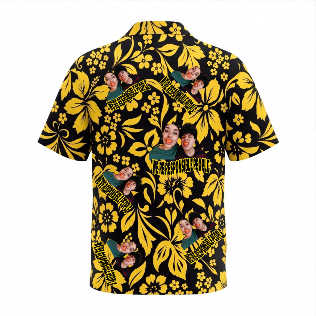 Personalized Face Johnny Deep In Fear And Loathing In Las Vegas Custom Hawaiian Shirt