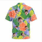 Personalized Face The Office Beach Day Custom Hawaiian Shirt