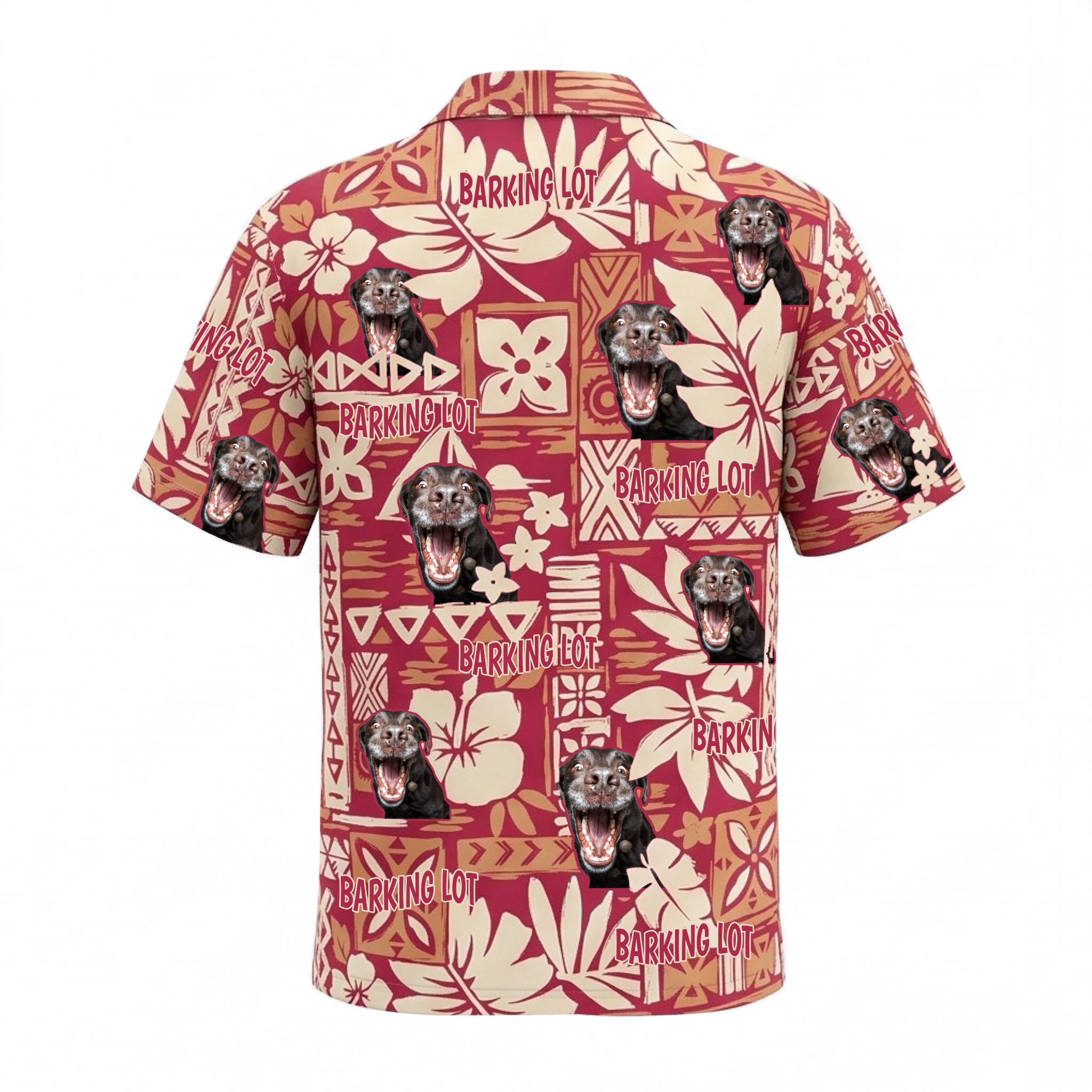 Personalized Face Oldie Sunset Color Beach Tribal Custom Hawaiian Shirt