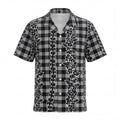 Hawaii Palaka Lei Black Hawaiian Shirt