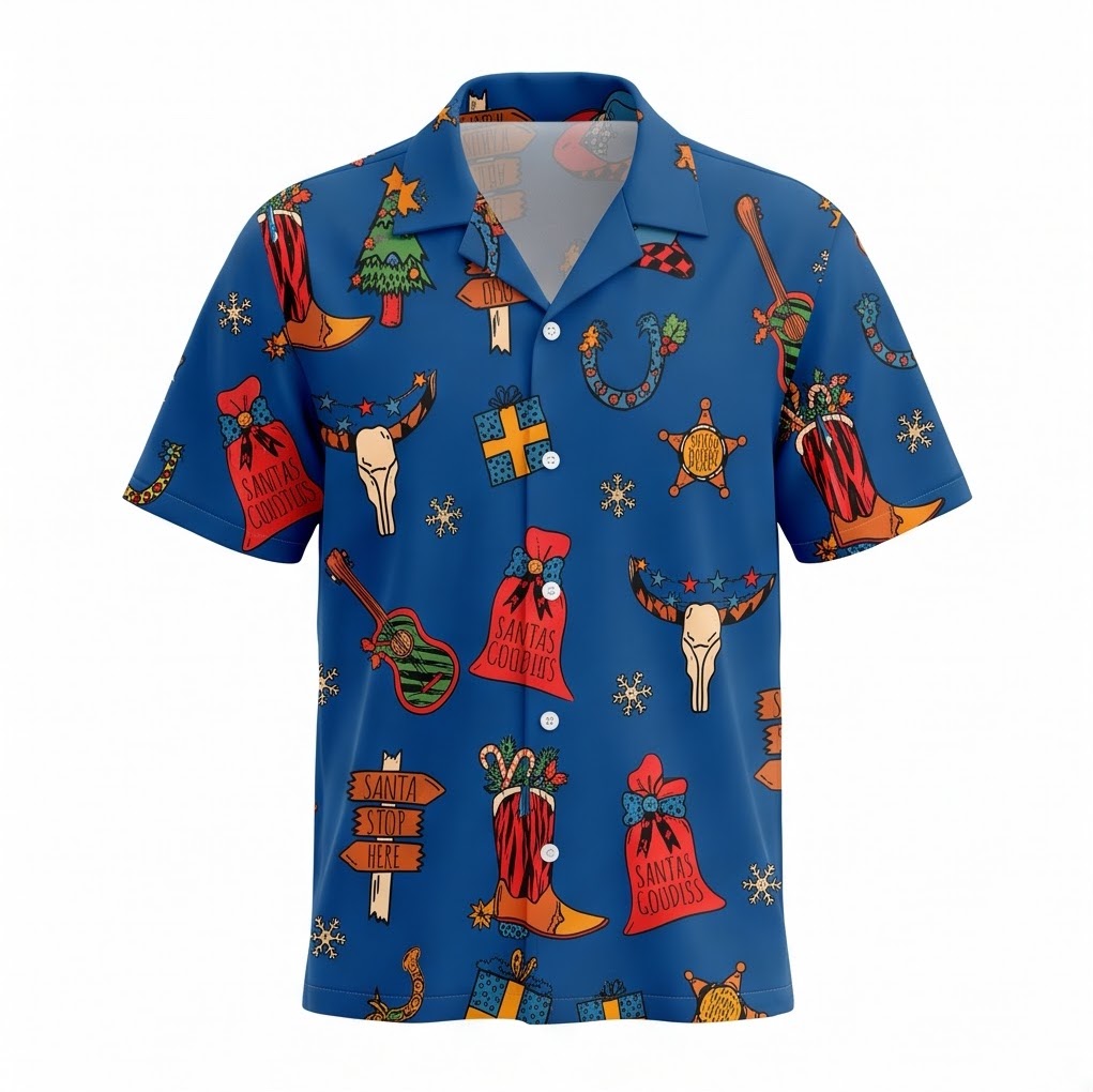 Rodeo Christmas Vibe Hawaiian Shirt