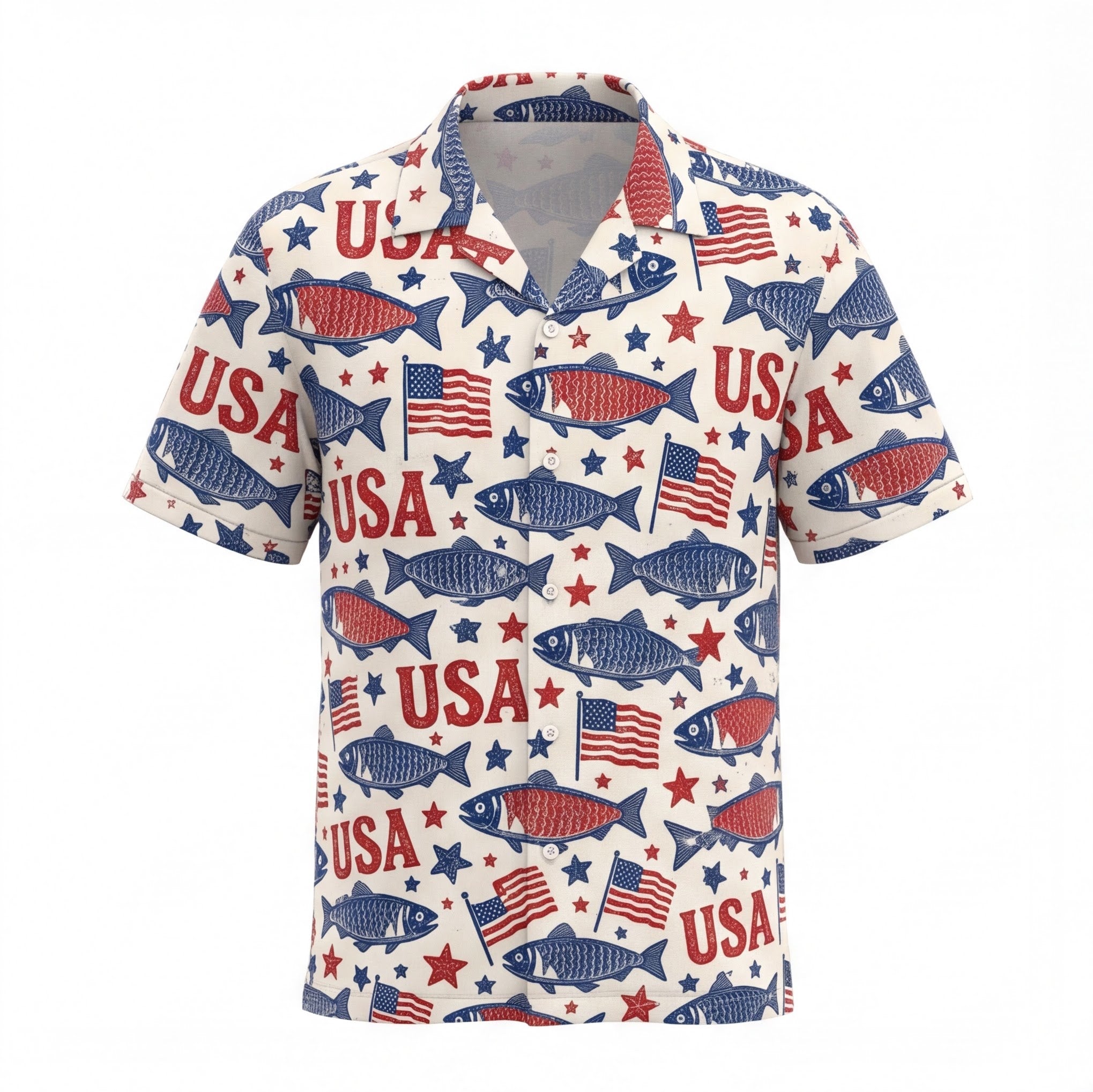 USA Fishing Hawaiian Shirt