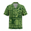 Tahiti Green Hawaiian Shirt