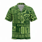 Tahiti Green Hawaiian Shirt