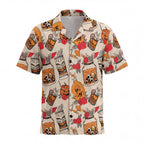 Halloween Tiki Drinks Hawaiian Shirt