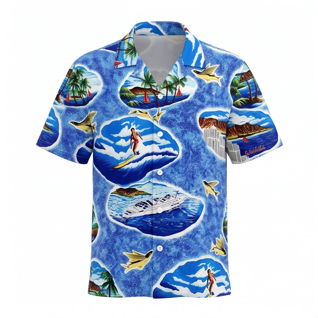 Honolulu Goose In Top Gun Hawaiian Shirt