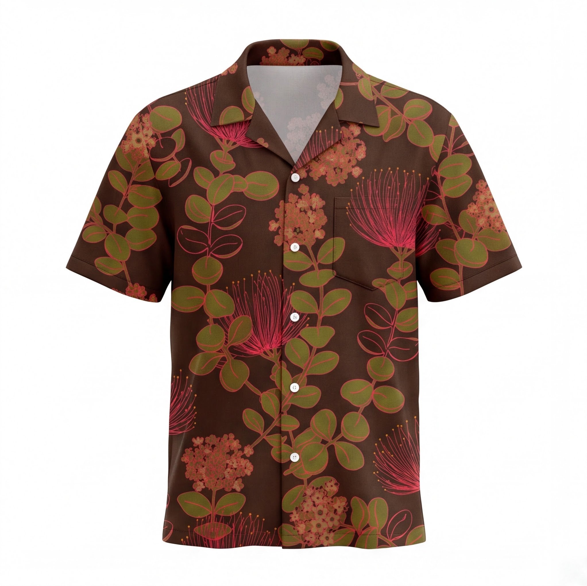 Polynesian Ohia Lehua Hawaiian Shirt