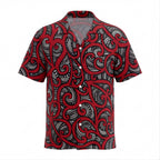 New Zealand Maori Black Red White Hawaiian Shirt