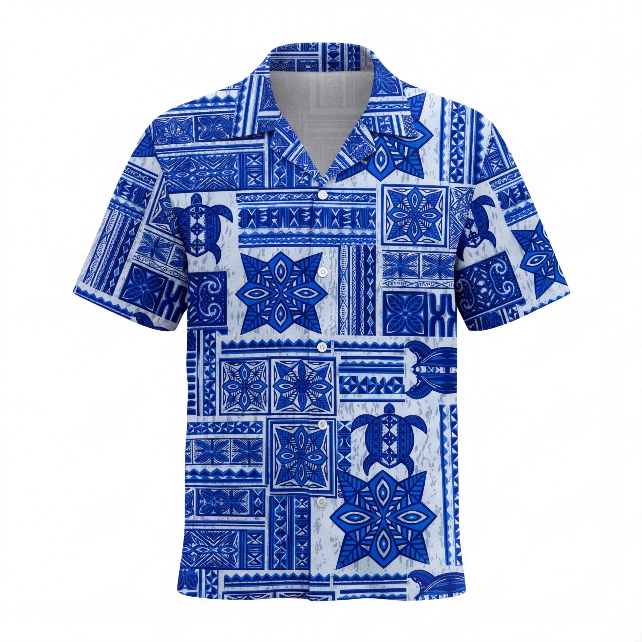 Tapa Turtle Fiji Hawaiian Shirt