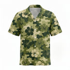 Personalized Face Camouflage Hibiscus Custom Hawaiian Shirt