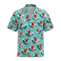 Santa Surfing Club Hawaiian Shirt