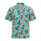 Santa Surfing Club Hawaiian Shirt