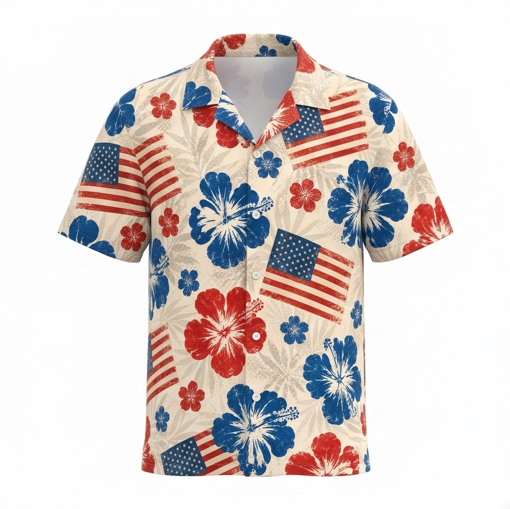 4th of July - USA Hawaiian Shirt