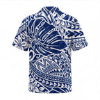 Polynesian Blue Palm Hawaiian Shirt