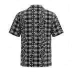Hawaii Palaka Lei Black Hawaiian Shirt