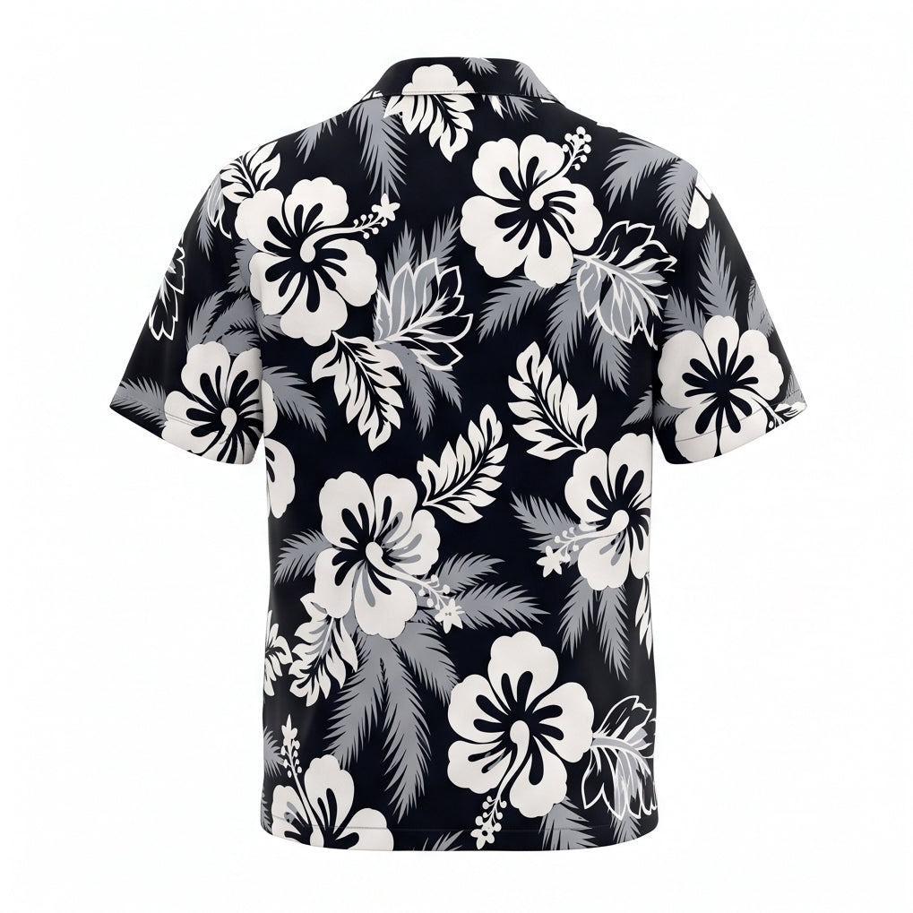 Personalized Face Midnight Vintage Paradise Custom Hawaiian Shirt