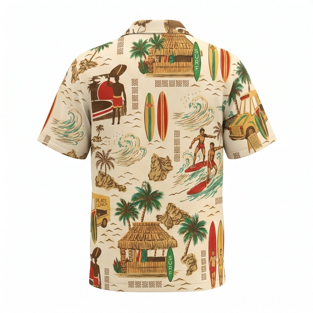 Vintage Surfing Hawaiian Shirt