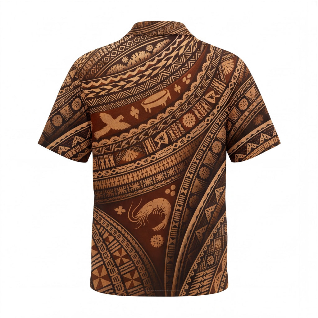 Traditional Fiji Tapa Hawaiian Shirt