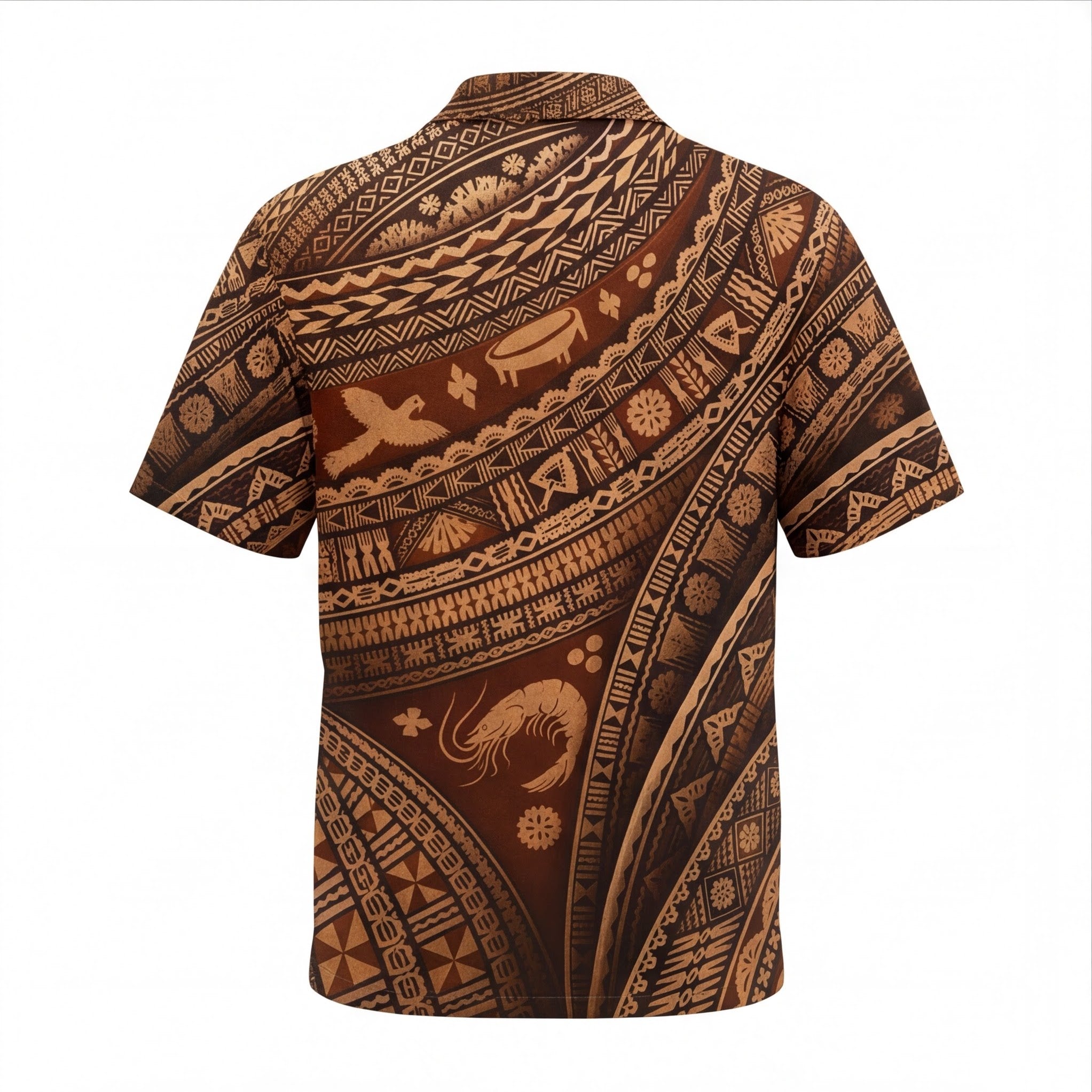Traditional Fiji Tapa Hawaiian Shirt