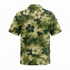 Personalized Face Camouflage Hibiscus Custom Hawaiian Shirt