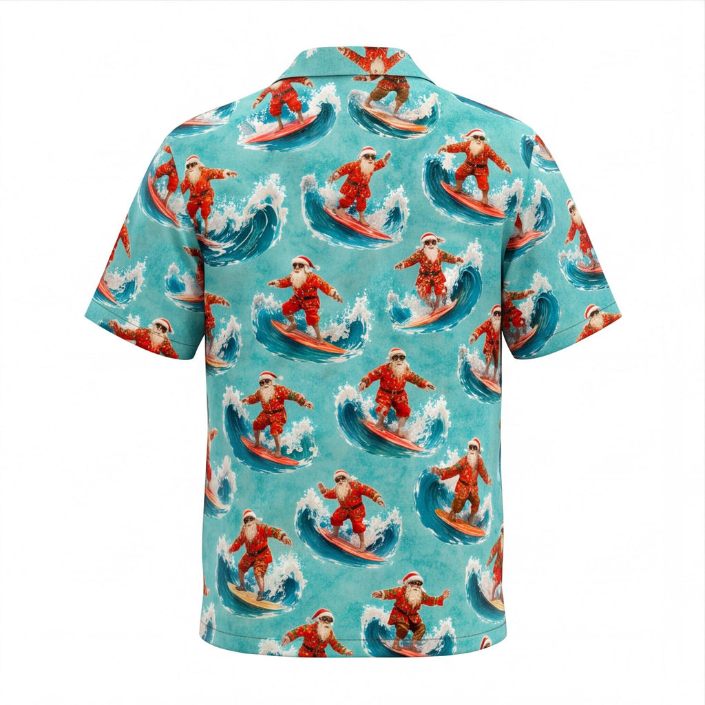 Santa Surfing Club Hawaiian Shirt