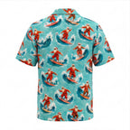 Santa Surfing Club Hawaiian Shirt