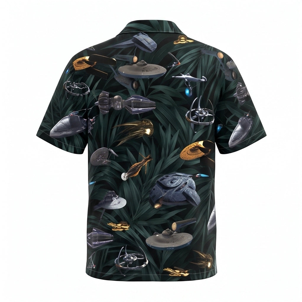 Star Trek Space Ships Hawaiian Shirt