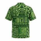 Tahiti Green Hawaiian Shirt
