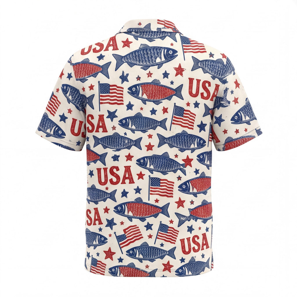 USA Fishing Hawaiian Shirt