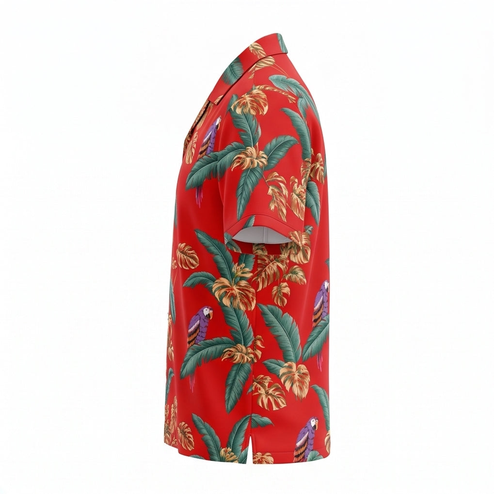 Thomas Magnum PI Red Hawaiian Shirt