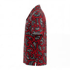 New Zealand Maori Black Red White Hawaiian Shirt