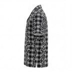 Hawaii Palaka Lei Black Hawaiian Shirt
