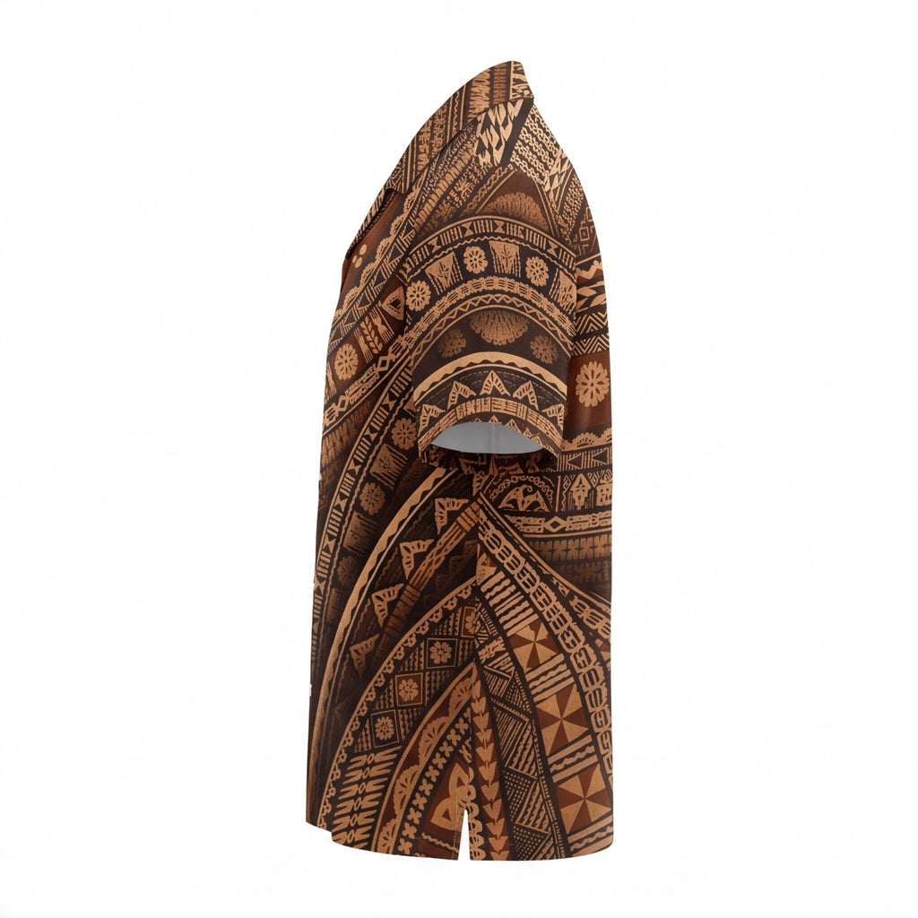 Traditional Fiji Tapa Hawaiian Shirt