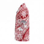 Tahiti Red Pattern Hawaiian Shirt