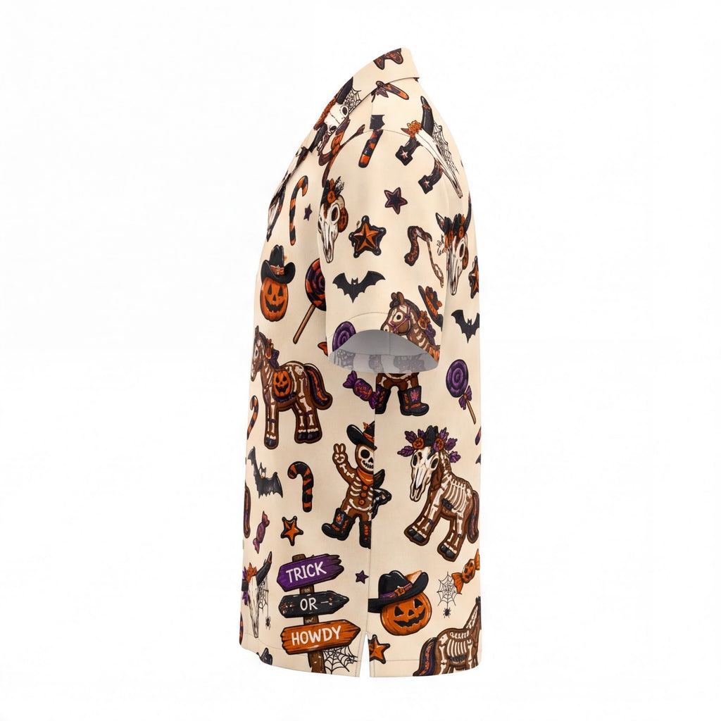 Trick or Howdy Halloween Hawaiian Shirt
