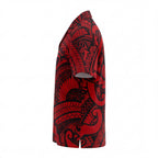 New Zealand Polynesian Red Koru Hawaiian Shirt