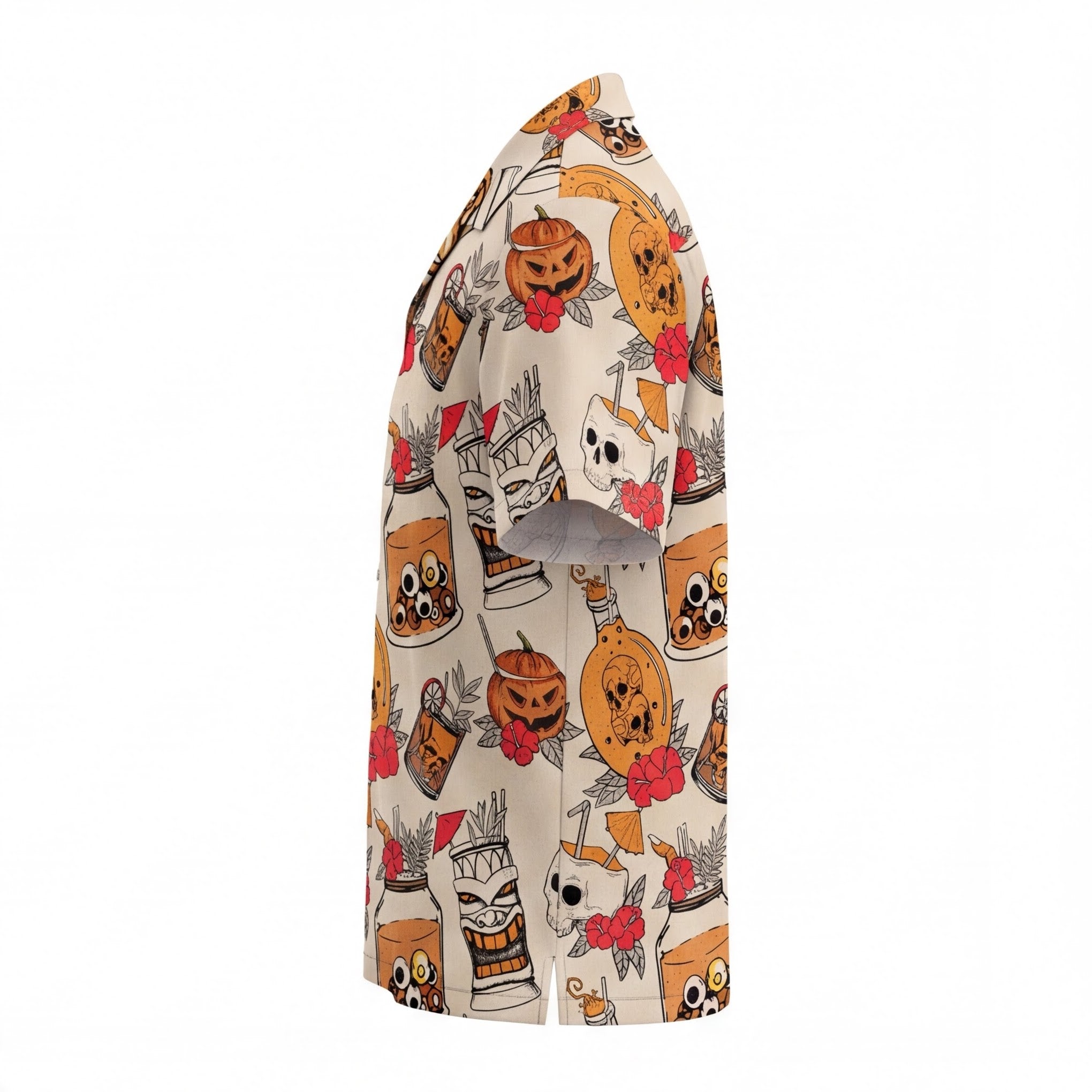 Halloween Tiki Drinks Hawaiian Shirt