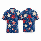USA Flag Stars Hawaiian Shirt
