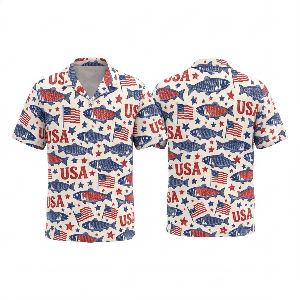 USA Fishing Hawaiian Shirt