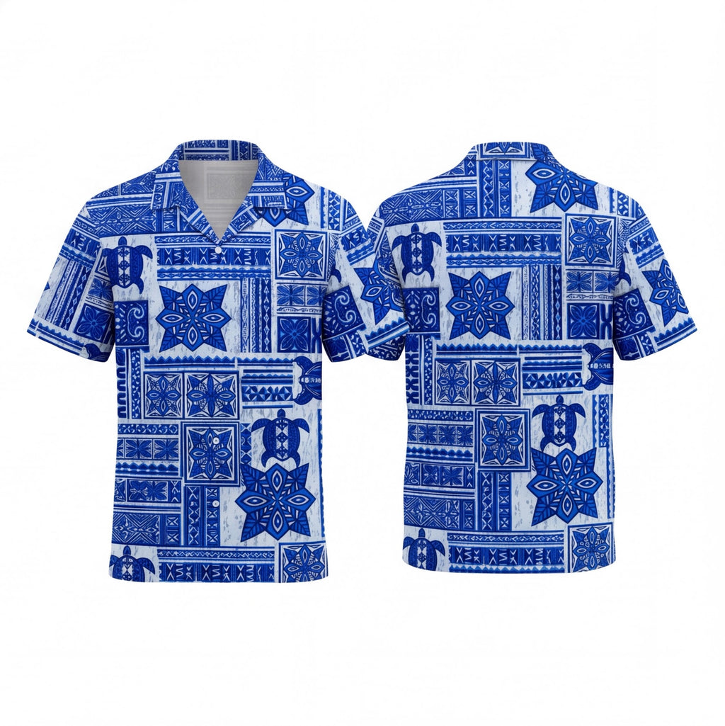 Tapa Turtle Fiji Hawaiian Shirt