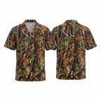 Oakleaves Hunting Camouflage Hawaiian Shirt