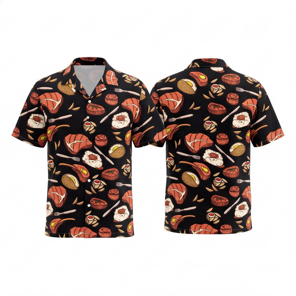 Grillmaster Black Hawaiian Shirt