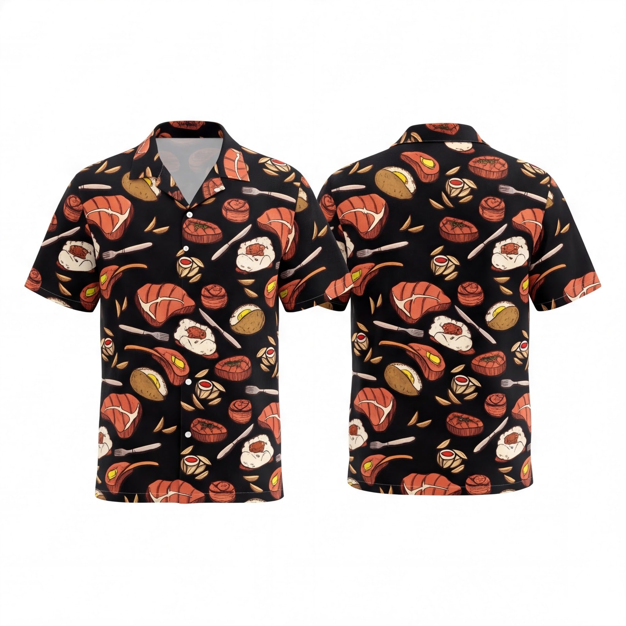 Grillmaster Black Hawaiian Shirt