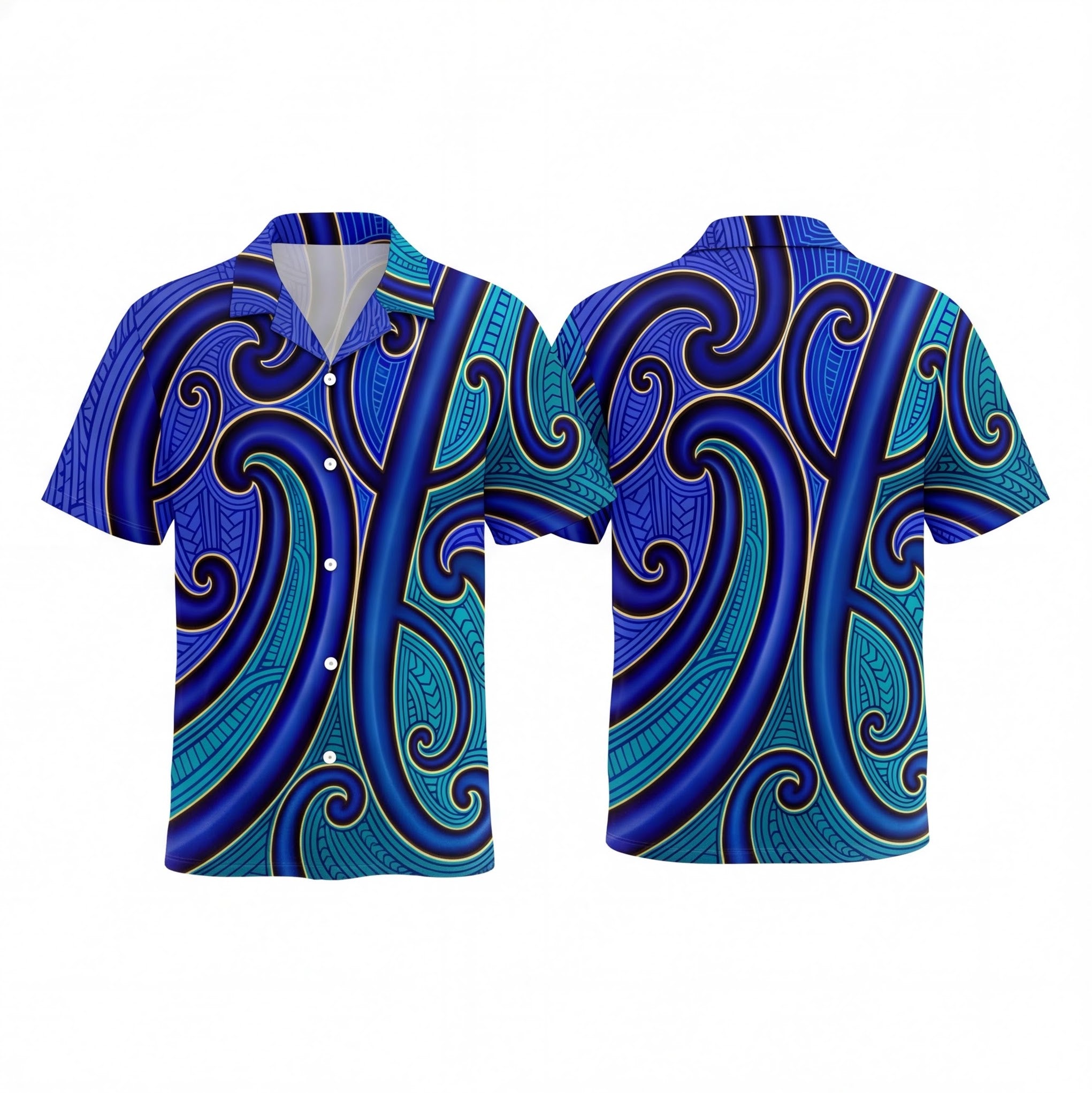 New Zealand Maori Koru Art Hawaiian Shirt