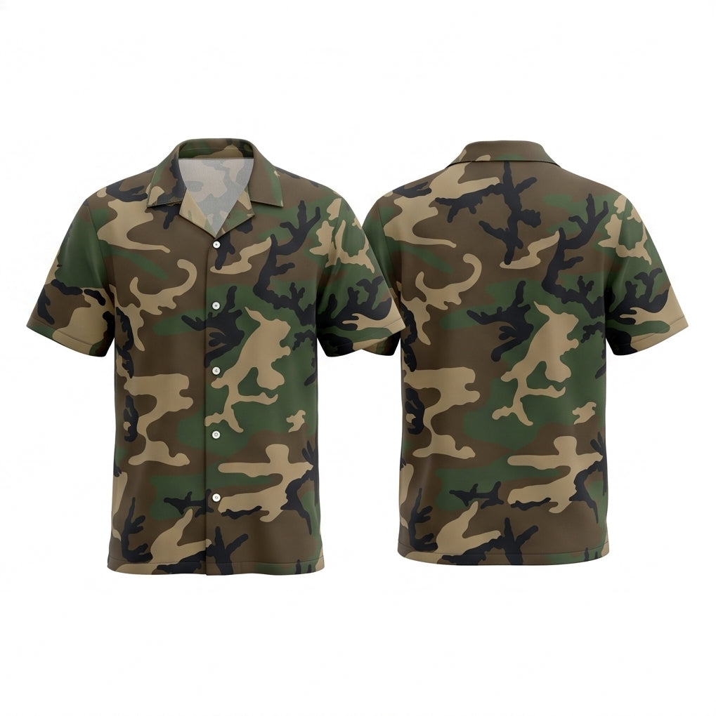 M81 Woodland US Veteran Hawaiian Shirt