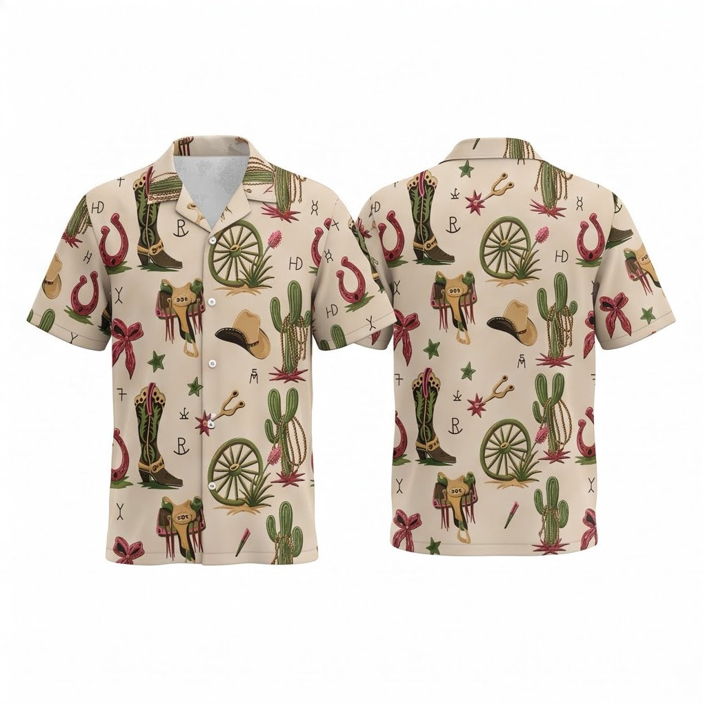 Cowgirl Hawaiian Shirt