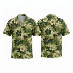 Personalized Face Camouflage Hibiscus Custom Hawaiian Shirt